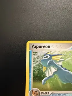 Vaporeon 006/017 Pokemon Card POP Series 3 Holo Rare - Image 3