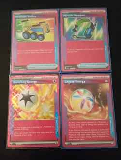 Pokemon Pink Ace Spec Trainer/Energy Card Lot (4) - Image 1