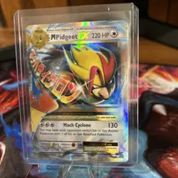 Pokemon M Pidgeot EX Evolutions Ultra Rare Mega Holo 65/108 220 HP Card - Image 1