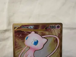 Mew EX Gold Metal Card #205/165 SV Scarlet & Violet 151 Pokemon UPC Promo - Image 3