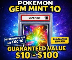 English Pokemon CGC or PSA 10 GEM MINT Graded Card Mystery Slab Random - Image 1