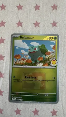 Bulbasaur 001/132 Mega Evolution Reverse Holo Pokemon TCG Card - Image 1