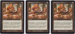 BARGAINING TABLE X3 MAGIC Mtg MERCADIAN MASQUES 2 MODERATE/1 LIGHT PLAY 1999 - Image 1