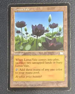 Wizards of the Coast Lotus Vale Weatherlight Rare Land English Regular MTG Magic - Image 1