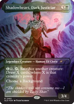 MTG Shadowheart, Dark Justiciar Foil Secret Lair SLD D&D Dungeons & Dragons 2483 - Image 1