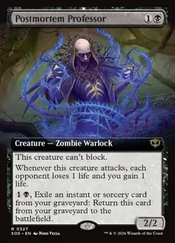 Postmortem Professor - Extended Art SOS NM MTG - Image 1