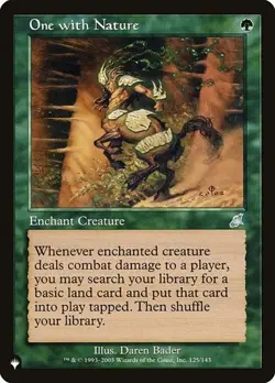 1x One with Nature - Retro Frame NM Eng MTG - The List - Image 1