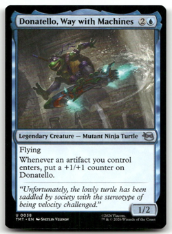 FOIL Donatello, Way with Machines #38 (NM) TMT Magic MTG - Image 1