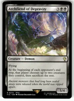 Archfiend of Depravity 273 Rare Commander: FINAL FANTASY Magic: The Gathering NM - Image 1
