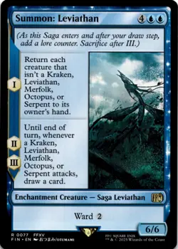MTG Summon: Leviathan Normal NM FINAL FANTASY Magic 77 - Image 1