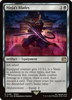 Ninja's Blades - MtG Final Fantasy - NM - - Image 1