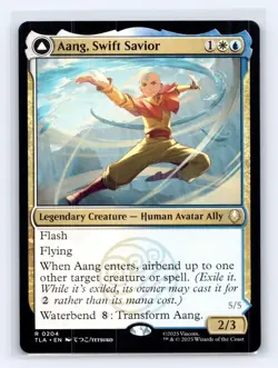 Aang, Swift Savior 204 Rare Avatar: The Last Airbender Magic: The Gathering NM - Image 1