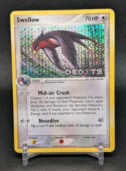 Swellow 49/107 Reverse Holo Stamped 2005 EX Deoxys Pokemon - Image 1