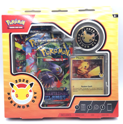 Pokemon Day 2026 Collection 3 Packs Pikachu Promo & Coin Mega Evolution 30th - Image 1