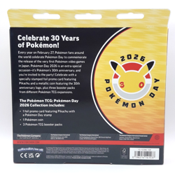 Pokemon Day 2026 Collection 3 Packs Pikachu Promo & Coin Mega Evolution 30th - Image 2