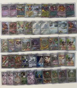 HUGE Pokemon Card Lot - HUNDREDS of Cards: SIR, HR, IR, AR, EX - ALL SLEEVED NM+ - Image 1
