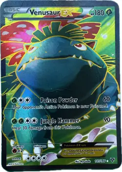 Pokemon TCG Venusaur EX Full Art Holo 141/146 - Image 1