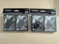 2XFinal Fantasy 100 ULTRA PRO MTG card sleeves magic Summon: Primal Odin V4 - Image 1