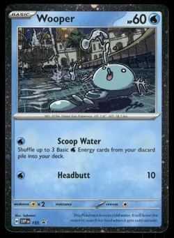 Wooper 155 Holo (Cosmos Holo) Promo Scarlet & Violet Promo Pokemon Near Mint - Image 1