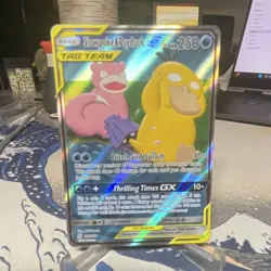 Pokemon Slowpoke & Psyduck GX Ultra Rare TAG TEAM Holo 218/236 SM-Unified Minds - Image 1