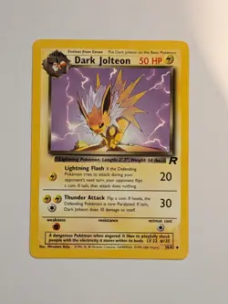 Pokemon TCG - Dark Jolteon 38/82 LP - Team Rocket (2000) Uncommon - Image 1