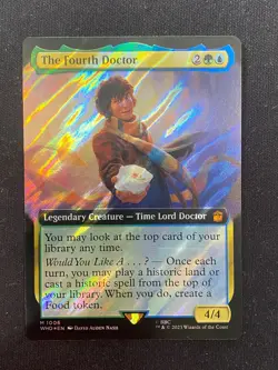 The Fourth Doctor (EXTENDED FOIL) Doctor Who MAGIC/MTG - Image 1