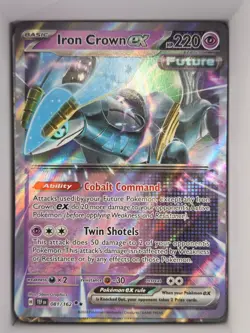 Pokemon TCG Iron Crown ex 081/162 Double Rare Holo Temporal Forces TEF Near Mint - Image 1