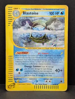 Blastoise 004/165 Expedition Base Set Holo Ultra Rare Pokemon TCG Nintendo HP - Image 1