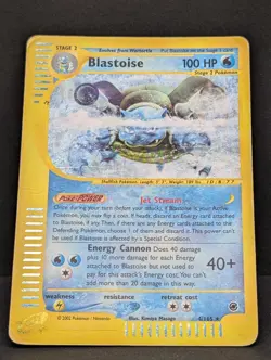 Blastoise 004/165 Expedition Base Set Holo Ultra Rare Pokemon TCG Nintendo HP - Image 3