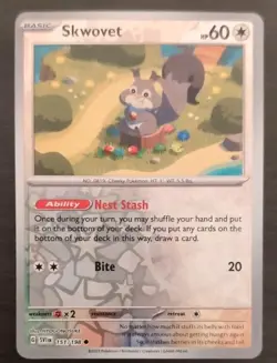 Skwovet #151/198 Common Reverse Holo Pokemon TCG Scarlet & Violet Near Mint - Image 3