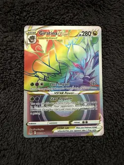 Giratina VSTAR 201/196 Secret Rare Lost Origin Rainbow Pokemon PSA - Image 1