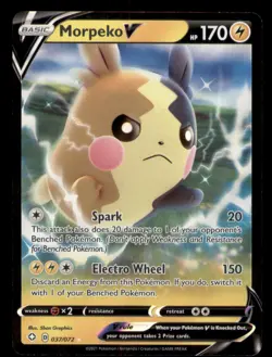 Morpeko V 037/072 Holo V Rare Shining Fates Pokemon TCG NM - Image 1