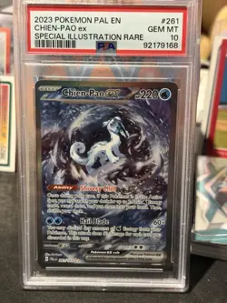 Pokemon TCG Chien-Pao ex 261/193 Paldea Evolved SIR Holo PSA 10 Age 6+ - Image 3