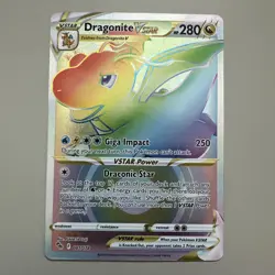 Dragonite VSTAR 081/078 – Rainbow Secret Rare – Pokemon GO – NM - Image 1