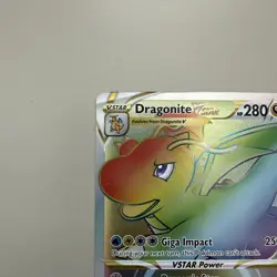 Dragonite VSTAR 081/078 – Rainbow Secret Rare – Pokemon GO – NM - Image 3