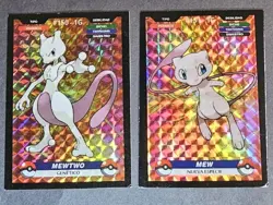 MEWTWO X MEW LOT - POKEMON CREALASER LEGENDARY TCG FOIL - Image 1