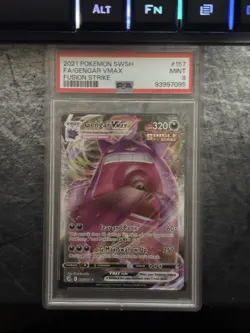 2021 Pokemon Gengar VMAX #157/264 PSA 9 Fusion Strike SWSH - Image 2