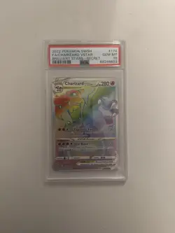 Pokemon 2022 Brilliant Stars Charizard VSTAR Secret Rare Holo 174/172 PSA 10 - Image 1