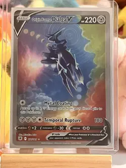 Pokemon Origin Forme Dialga V 177/189 Ultra Rare Full Art Holo 220 HP - Image 4