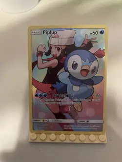 The Pokemon Company Piplup 239/236 Secret Rare Full Art Holo SM Cosmic Eclipse - Image 1