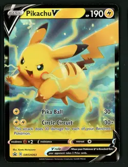 Pikachu NM SWSH063 - Holo Black Star Promo - Pokemon 2020 - Image 1