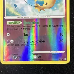 Pokemon Drifloon (Shiny) SH1 Stormfront Reverse Holo Rare English 2008 HP50 - Image 3