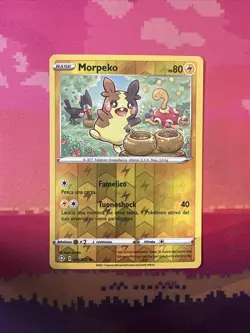 Pokemon Card Morpeko Hidden Fates Reverse Holo 035/072 Near Mint - Image 1