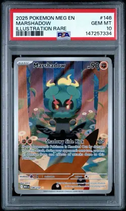 Pokemon Marshadow 146/132 ME01: Mega Evolution Illustration Rare Holo EN - Image 1