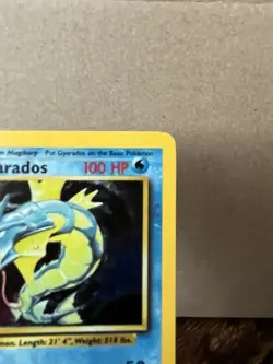 Pokemon Gyarados Base Set Holo Rare Unlimited 6/102 1999 100 HP English - Image 3