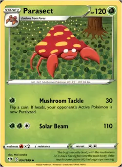 Parasect #4/189 - UnCommon - Pokemon Darkness Ablaze 2020 - Near Mint - Image 1