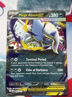 Pokemon Mega Absol EX 086/132 Full Art Holo Play Stamp Prize Pack Series 8 - Image 1
