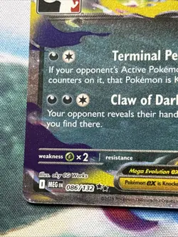 Pokemon Mega Absol EX 086/132 Full Art Holo Play Stamp Prize Pack Series 8 - Image 5