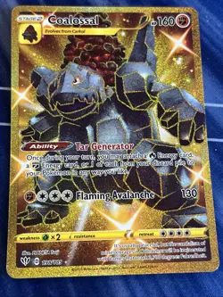 Coalossal - 198/189 Darkness Ablaze Gold Pokemon - NM/MINT - Image 1