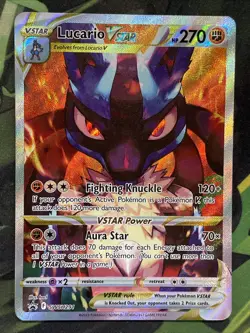 Pokemon TCG Lucario VSTAR SWSH291 Sword & Shield Full Art Holo Promo 270 HP - Image 1